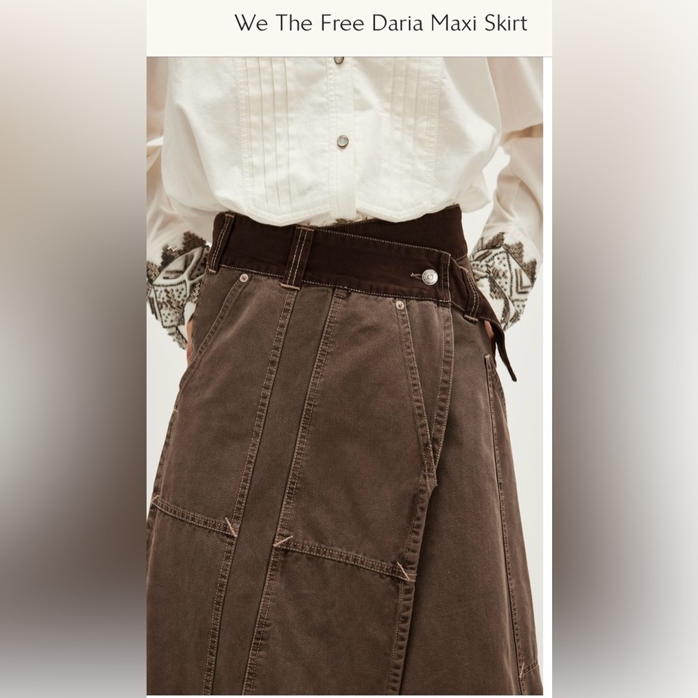 We The Free Daria Maxi Skirt Size 6 NWT - Picture 3 of 13